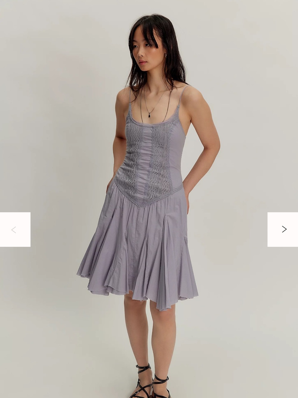 Free People One Frida Midi Dress Peridust Purple